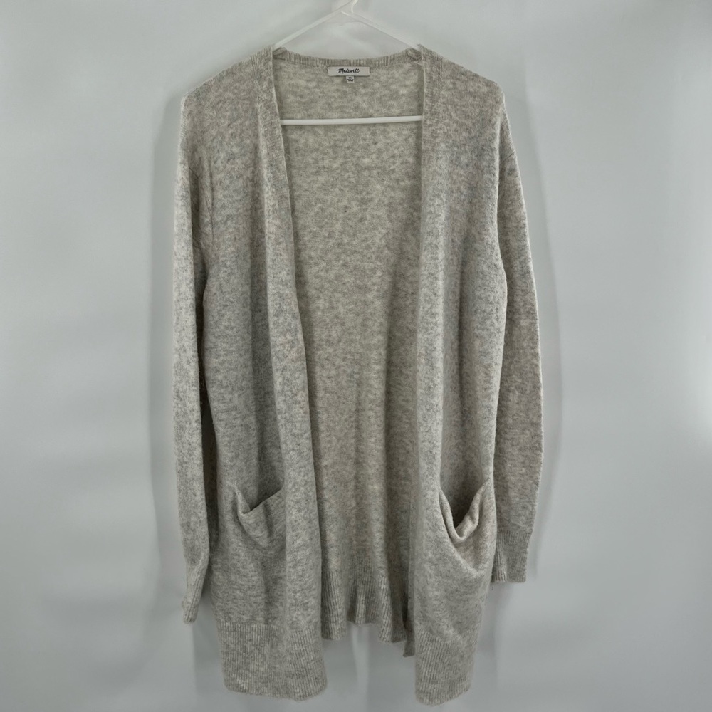 Madewell grey merino and alpaca wool blend cardigan duster XS